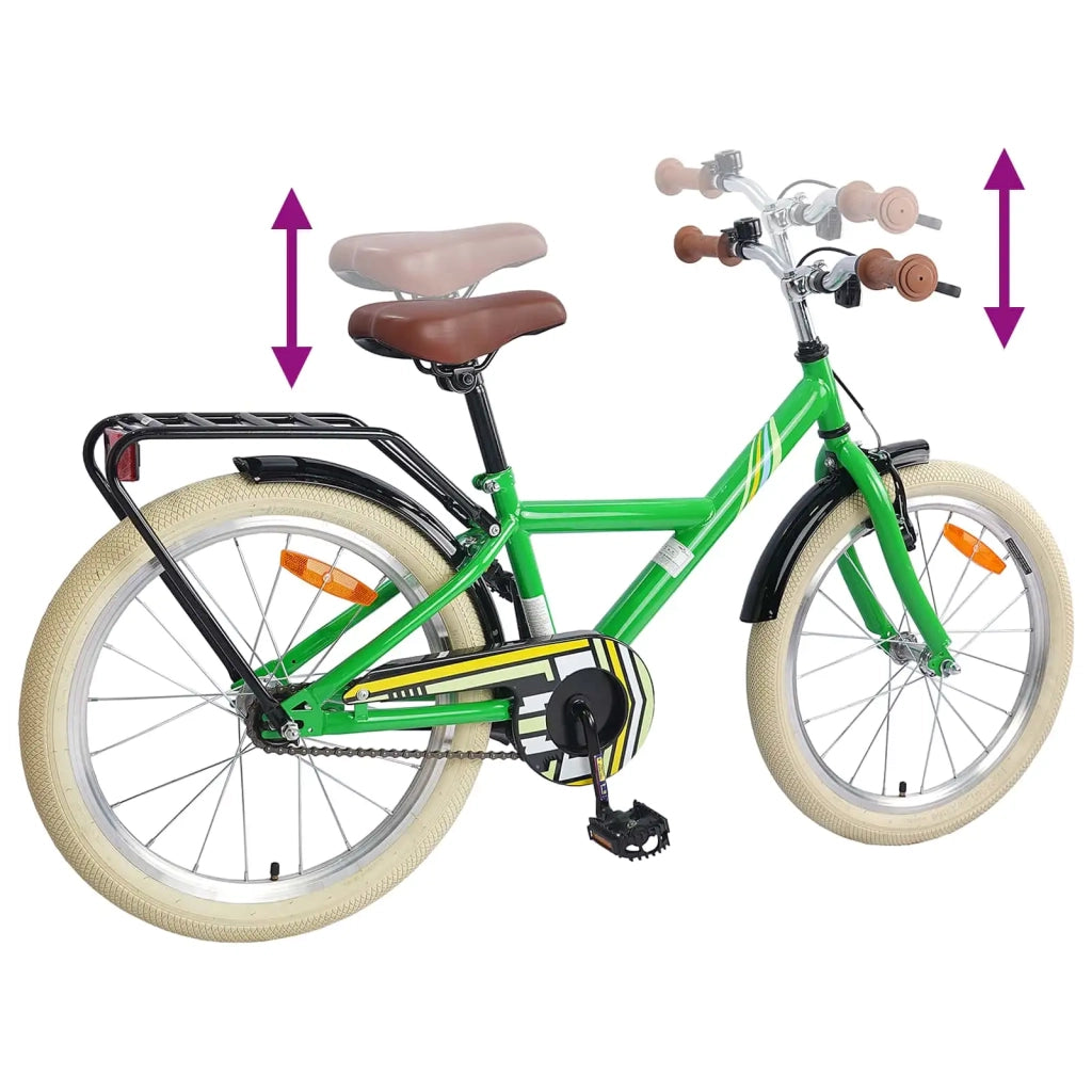 Bicicletta per Bambini 24 Pollici per 8-12 anni Verde