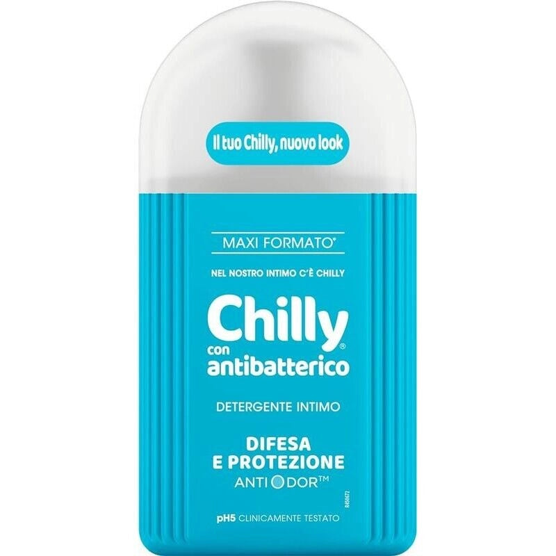 SET 6 CHILLY GEL DETERGENTE INTIMO DA 300ML MAXI NEW  ANTIBATTERICO