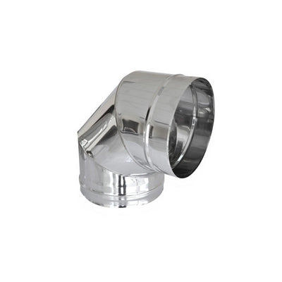 CURVA IN ACCIAIO 316L  A 90  ° PER CANNE FUMARIE- Diam. 60- DK- pezzi 1