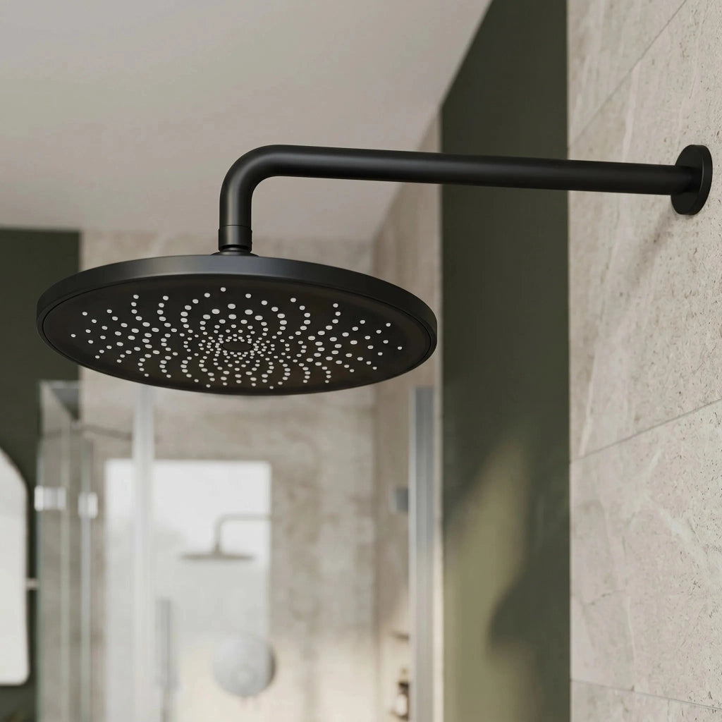 Braccio Doccia Rotondo Rea Js-9021b 40cm Black