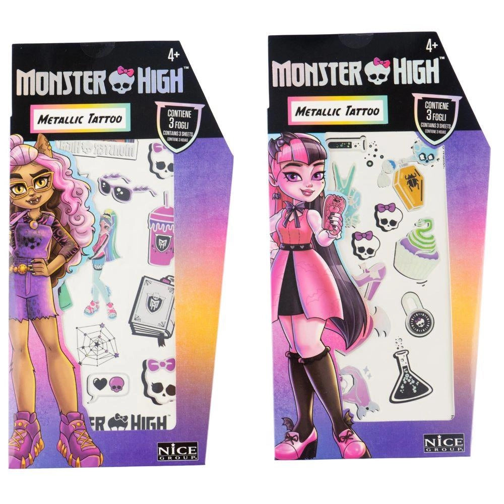 monster high metallic tattoo