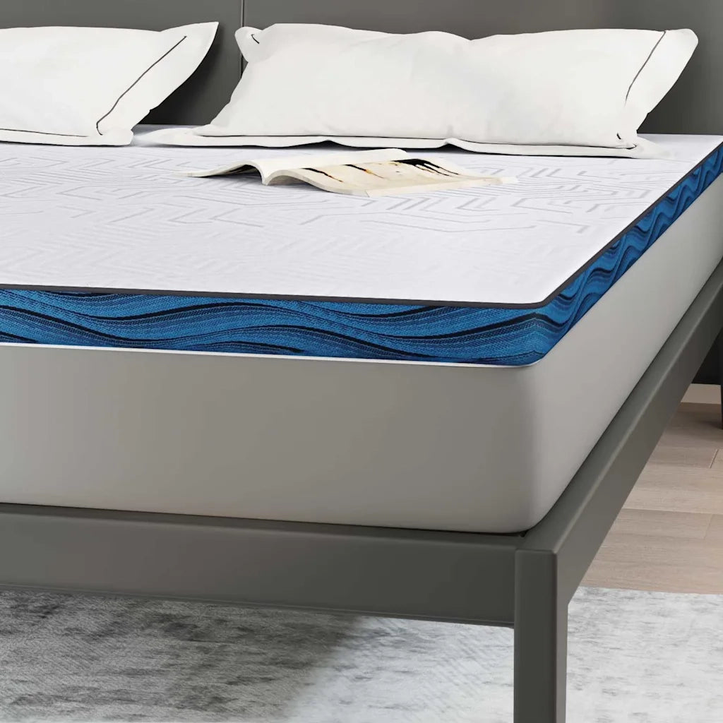 Topper per materasso Bianco 200 x 200 cm Tessuto Jacquard 4106263