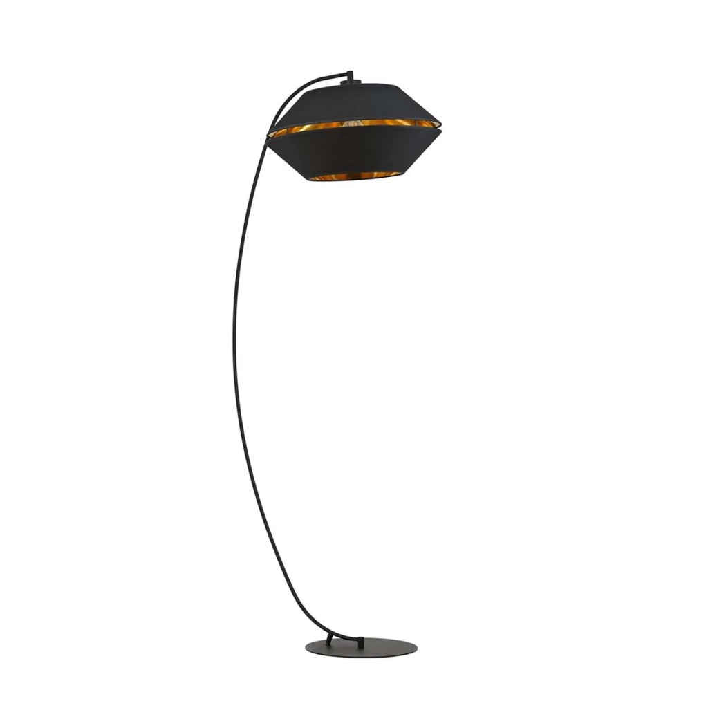 Piantana Moderno Bellerofonte Acciaio Nero 1 Luce E27 Ip20