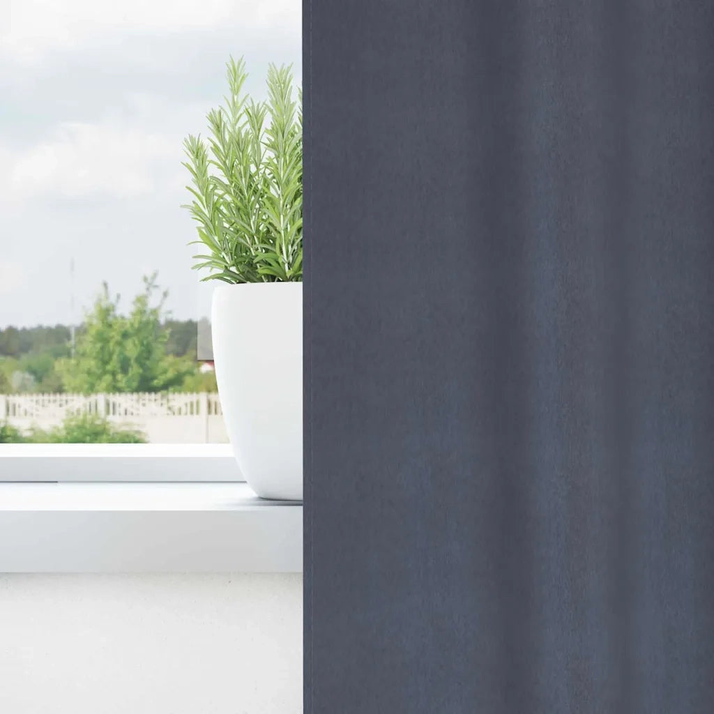 Tende Blackout con Anelli 2 pcs Antracite 175 x 140 cm 4107559
