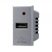 Trade Shop - Modulo Caricatore Presa Usb 5v 2,1a Grigio Compatibile Bticino Axolute -