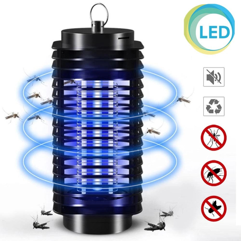 Trade Shop - Zanzariera Elettrica Anti Zanzare Mosche 4w Elettroinsetticida Ammazza Insetti -
