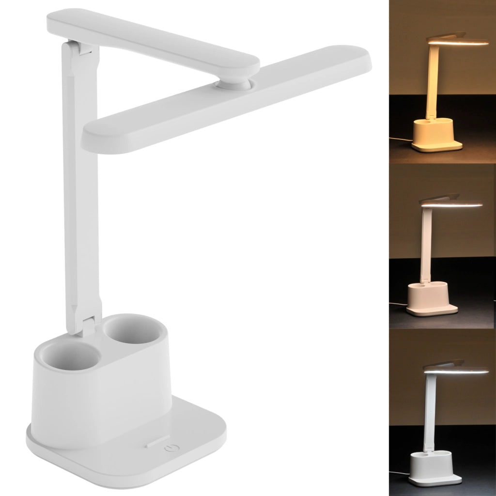 Lampada da scrivania LED 4000K dimmer bianca BARI Polux