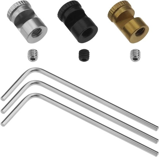 Viti a mano da 2,5 mm a 3 mm - 3 pezzi - Ricambi sostitutivi - Compatibile con Buck 110 - Chiave a sei denti - Acciaio inossidabile - Duraturo - Pomo da pollice