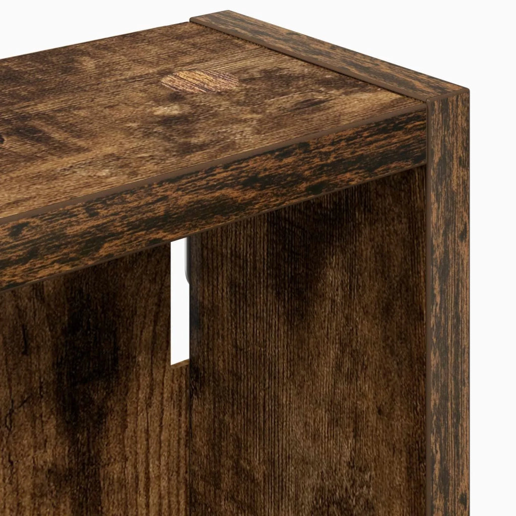 Armadio da Bagno | Mobile da Bagno a muro Quercia Affumicata 40 x 10 x 60,5 cm