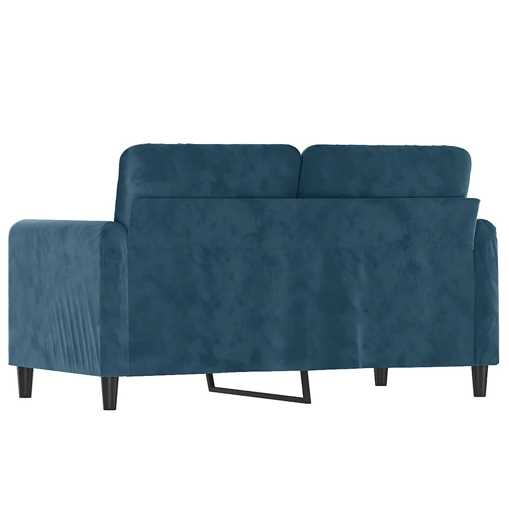 Divano a 2 Posti Blu 120 cm in Velluto 359441