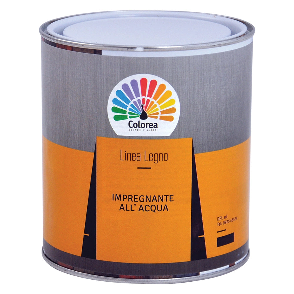 IMPREGNANTE PER LEGNO 'COLOREA' Lt. 2,5 Castagno- 4 pezzi  - COLOREA
