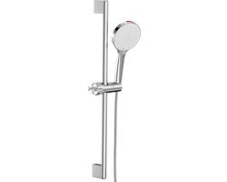 Set di elevazione del douchekop, maniglia di doccia in acciaio inossidabile 70 cm x 19 mm con douchekop, tubo di doccia 160 cm, douchekopbeugel, regolatore di altezza di doccia regolabile per la stanza da bagno
