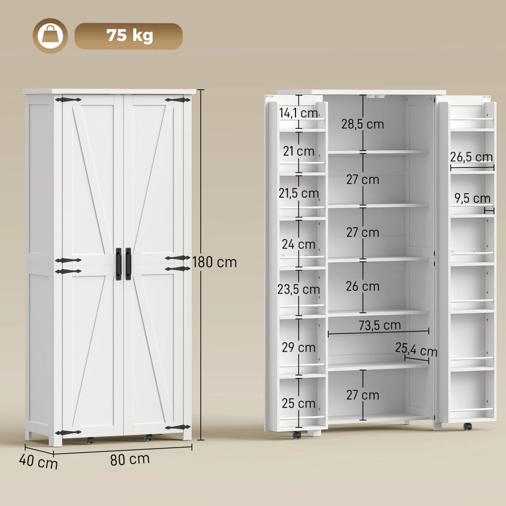Armadio da cucina ¨C Minimal ¨C bianco 80x40x180