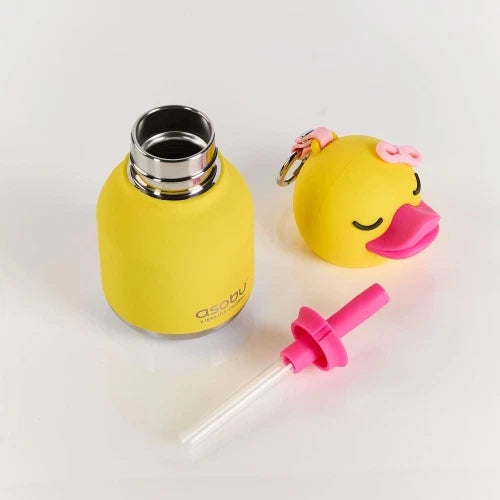 Mini Bestie Papera- Borraccia termica da 200 ml con cannuccia