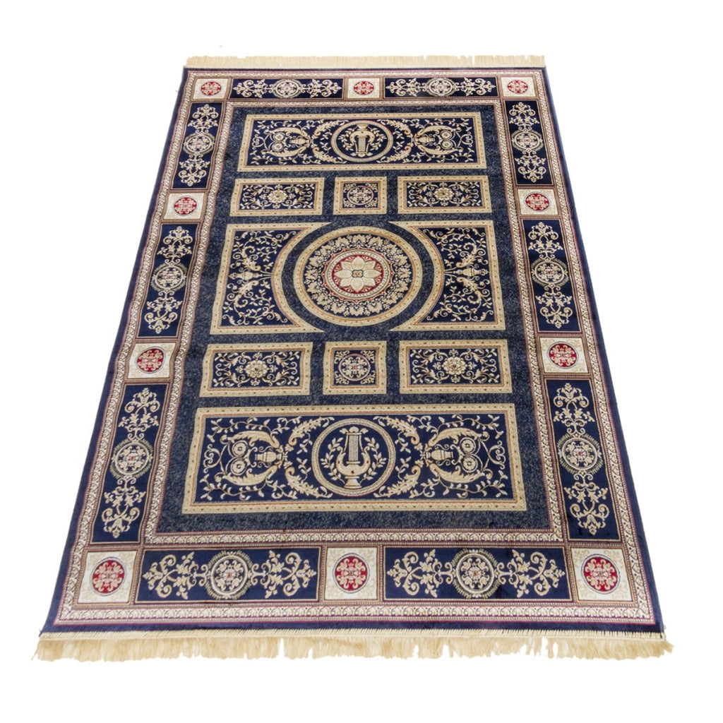Tappeto RUBINE 350 Imperial BLU cm.67x240 disegno classico persiano stile orientale tradizionale. Tappeto salotto, soggiorno, camera da letto, ingresso, corridoio.