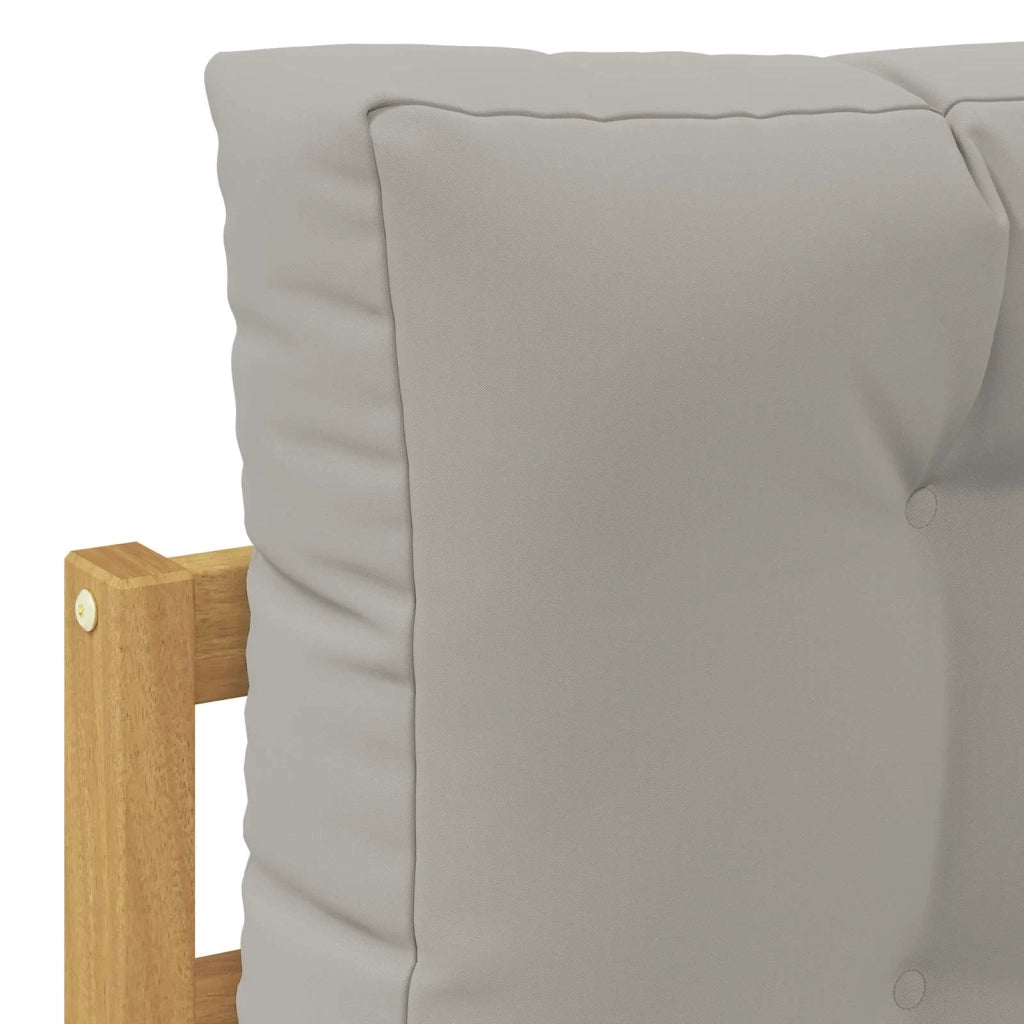 Set di divani da esterno 4 pcs Bianco e Grigio Chiaro 3390401