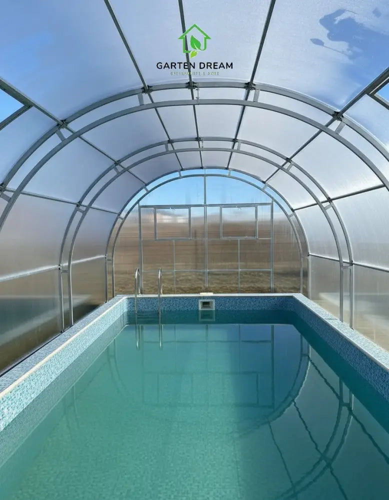 Copertura per Piscina Garten Dream OASIS 4x10 m con Policarbonato 4 mm