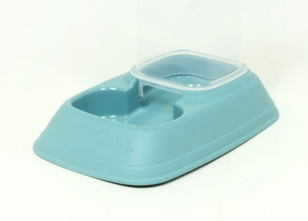 Dispenser Cibo/Acqua 0,7L Per Animali Modello 700083 Colore Azzurro