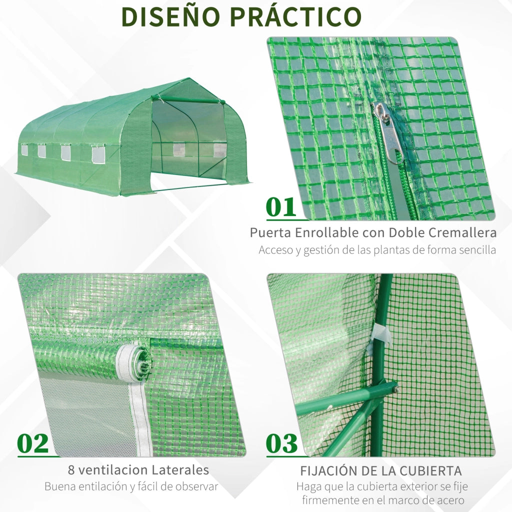 Casetta da Giardino ¨C Zephmum ¨C Verde 6x3x2 m