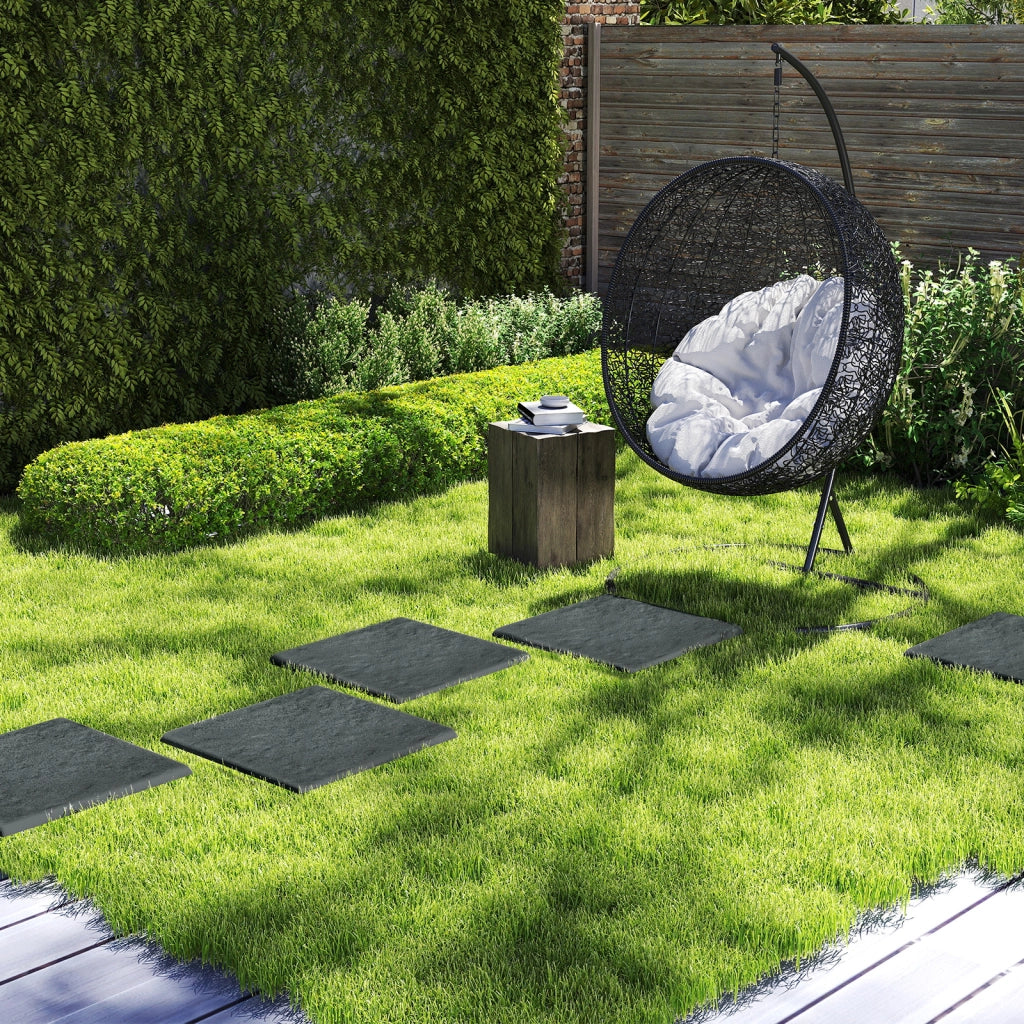 Pietra da passo per giardino a tutte le condizioni meteorologiche per prato e giardino, Passerelle decorative per giardino Grigio