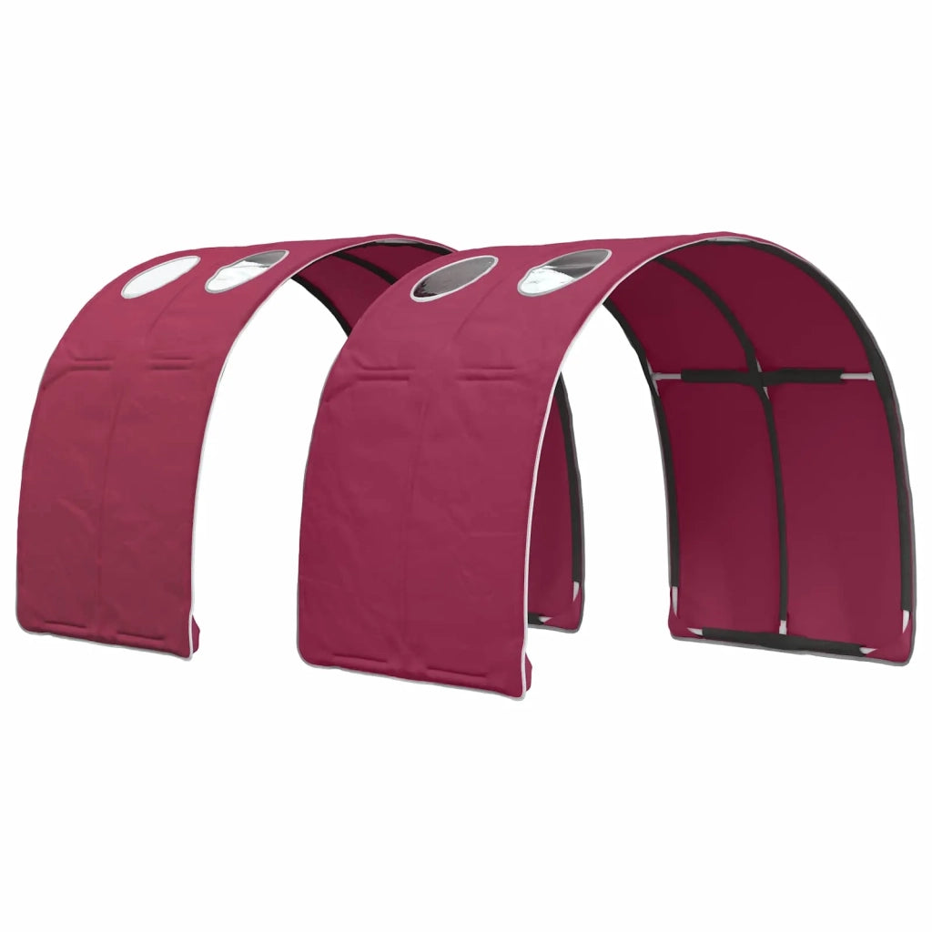 Letto alto per Bambini | Letto Infantile | Lettino con storage Bianco e Rosso