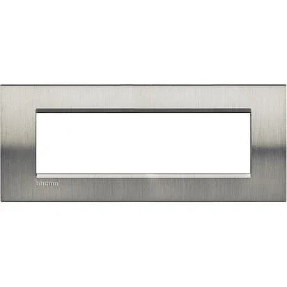 Living Light - Placca 7P Acciaio spazzolato - LNA4807ACS