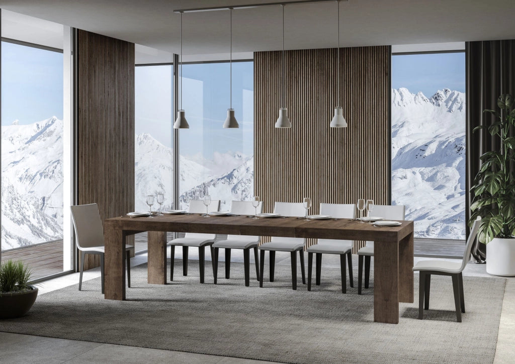 Tavolo Allungabile 180/284x90x77 cm Roxell Premium Noce