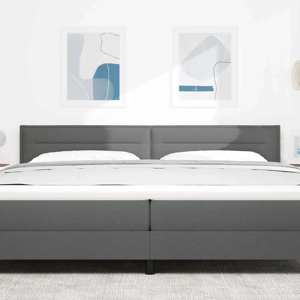 Testiera | Testata Grigio scuro 200 cm Tessuto