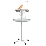 Mangiatoia per Uccelli con Ruote ¨C Minimal ¨C Bianco ?60x138 cm