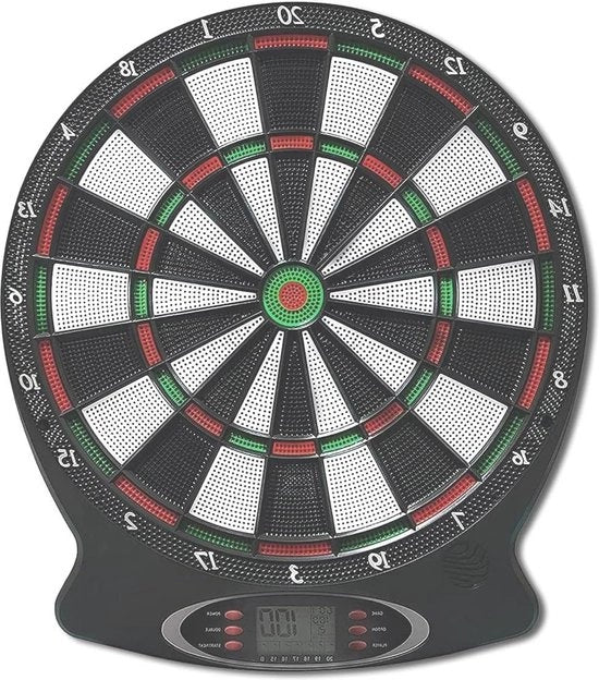 Set di darts elettronico con 12 punte e riserve - display LCD e alimentazione a batteria