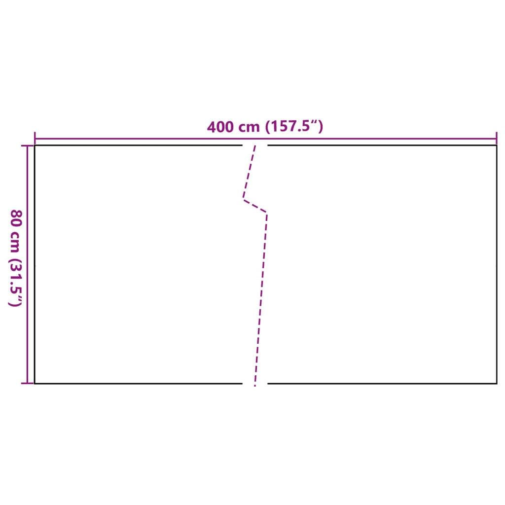 Schermo da balcone | Paravento da Balcone Nero 400x80 cm in Polyrattan