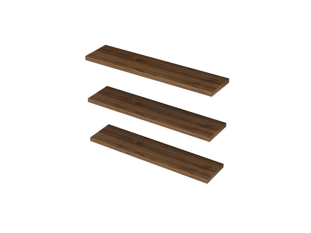 Mensola da parete in legno "Boss" - 60 x 1 x 14 cm - Noce