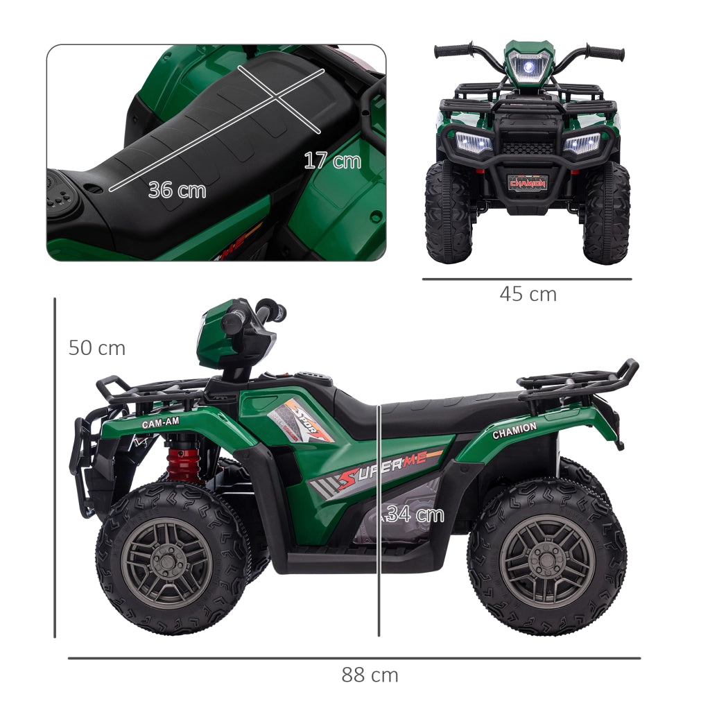 Auto elettrica per bambini 12V ¨C Minimal ¨C verde 88x45x50cm