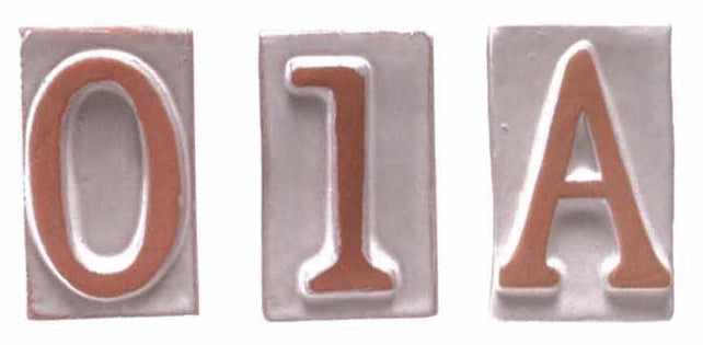 BL LETTERA D IN TERRACOTTA 5X9 CM- 6,0 blister