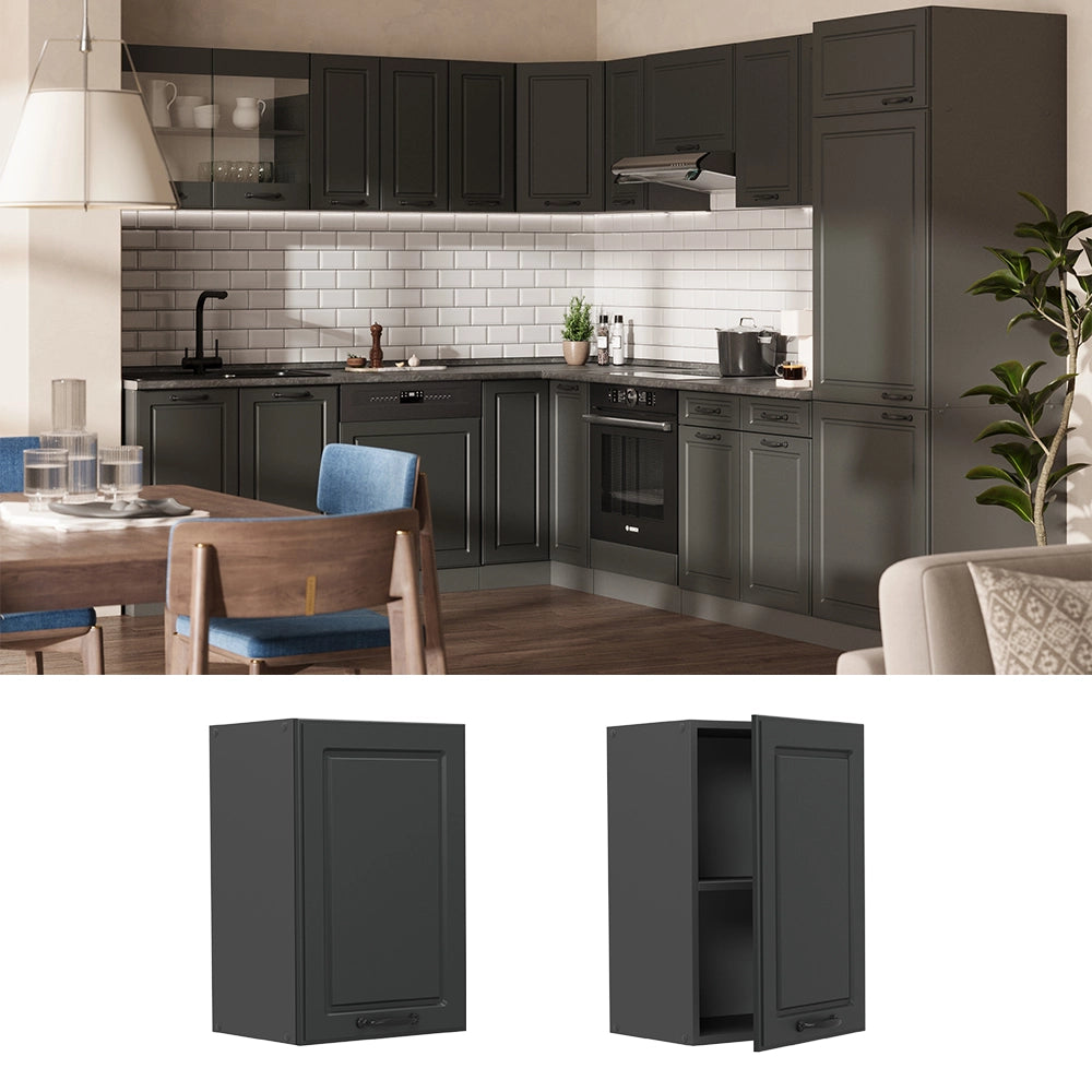 Vicco Pensile da cucina Antracite casa di campagna 40 cm