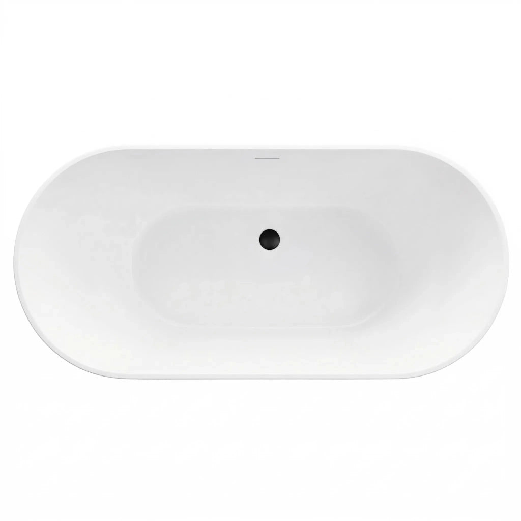 Vasca Bagno Da Terra Rea Ferrano 160 Copritappo bianco