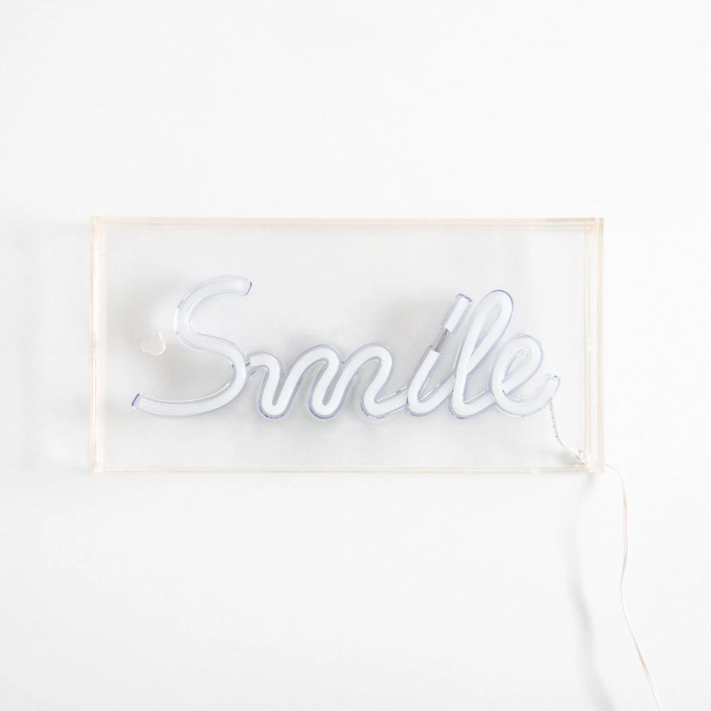Applique Neon Smile LED rosa plastica Zuma Line