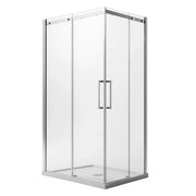 Box Doccia Rettangolare 80x110CM H200 Vetro Trasparente 8mm Sinistra con EasyClean mod. Prime Corner
