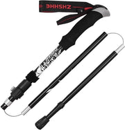 Bastone da Camminata Opportuno 130 cm - Asta Telescopica - Peso Ultraleggero 260 g - Cintura Regolabile - Include Tasca Porta - Puntino in Gomma - Bastone da Trekking