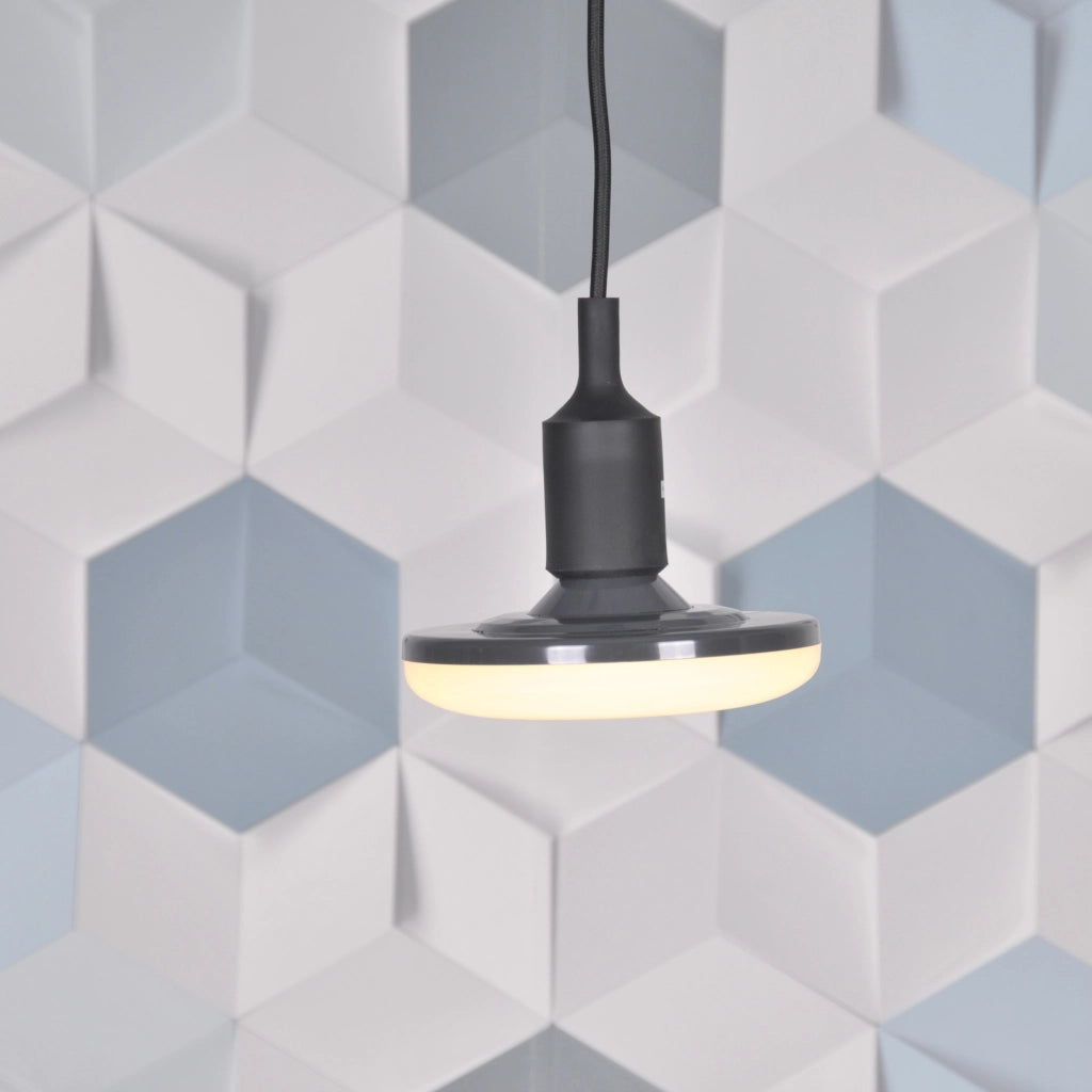 Lampada a sospensione KIKI nera E27 LED 10W Polux