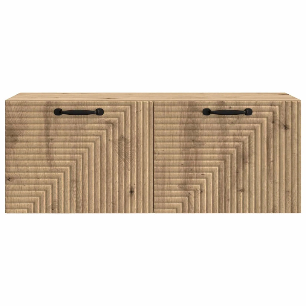Mobile Porta TV da Muro-Credenza per TV sospesa Rovere Artigianale 78,5 x 31 x 30 cm 864502