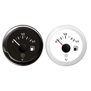 INDICATORE CARBURANTE NERO FUEL INDICATOR BLACK SCALE 0-1/1 12/24V FORTUBULAR SENSORS