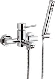 Rubinetto vasca esterno con doccia duplex - serie minimal