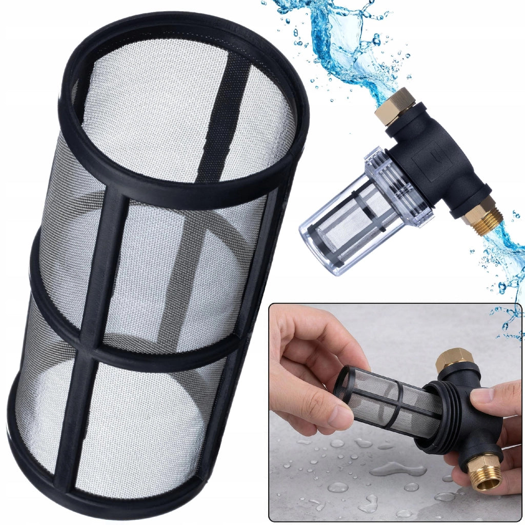 Filtro a Rete 3/4 Pollice – Trattiene Sabbia e Impurità | 42x94 mm, 40 Micron, 10 BAR