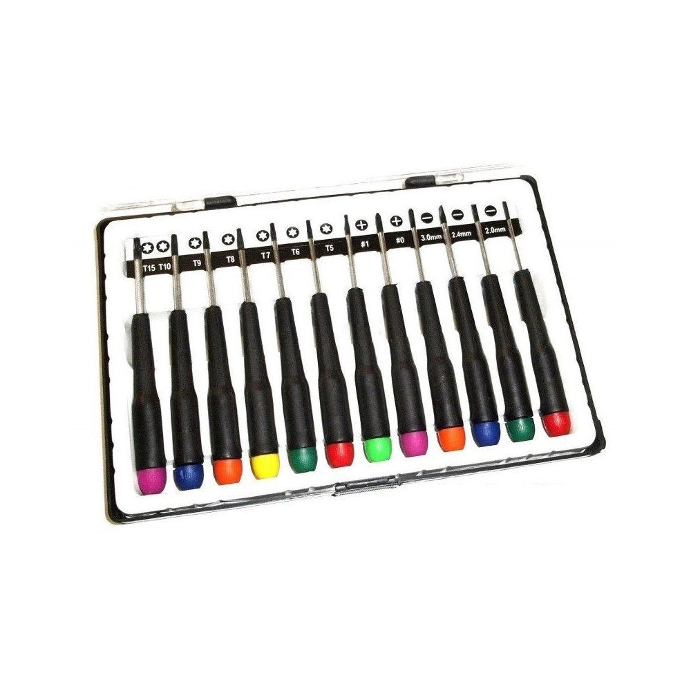 Trade Shop - Set 12 Cacciaviti Torx Per Cellulare Orologi Precisione Punte Di Precisione -