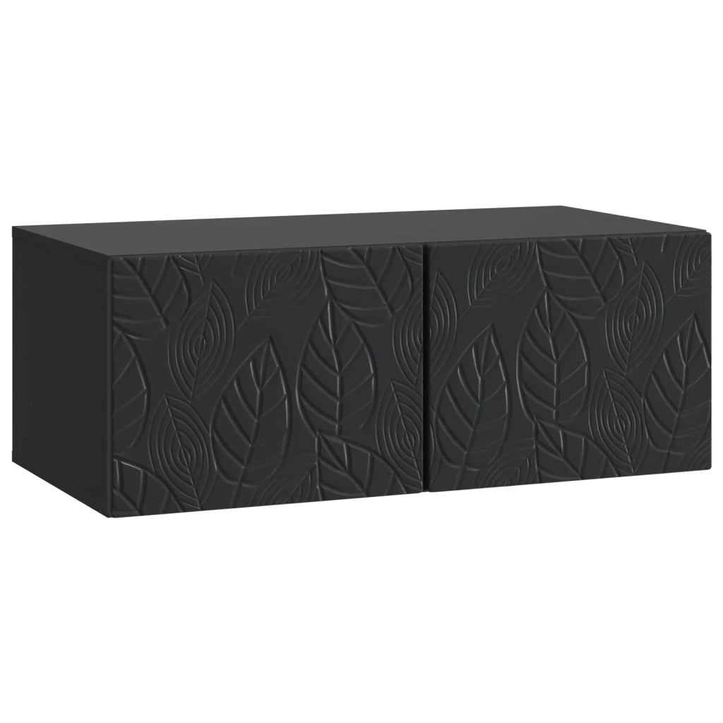 Mobile TV da Muro | Armadietto TV | Mobile Porta TV 59,5 x 41 x 30 cm Nero