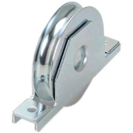 RUOTA CON SUPPORTO INTERNO PER CANCELLI GOLA TONDA 80 mm