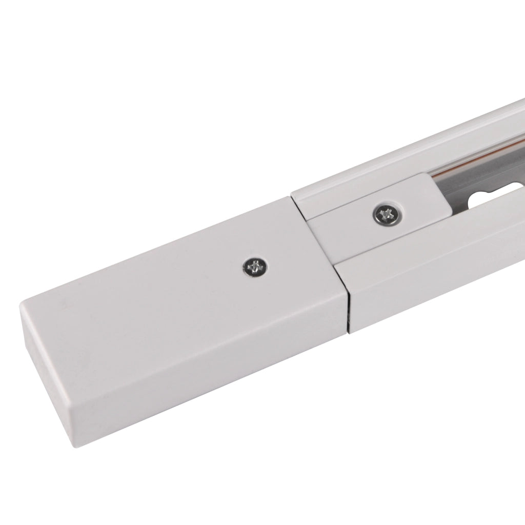 Binario monofase 1m bianco in alluminio Polux 321824