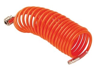 TUBO A SPIRALE PER COMPRESSORI CON ATTACCHI RAPIDI PROFILO GERMANIA- - ø mm.6x8 mt.15 - 1 blister EXCEL
