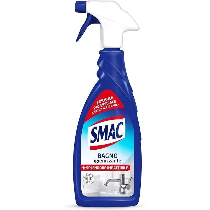 SMAC IGIENIZZANTE DETERGENTE SPRAY MULTISUPERFICIE ANTICALCARE CON TECNOLOGIA ZERO ALONI, 650 ML X BAGNO
